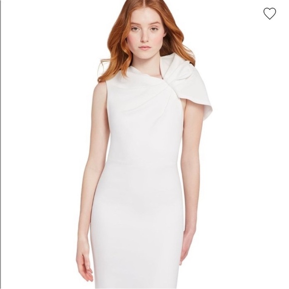 New! Alice + Olivia Kiro Ruffled Shoulder Midi Dress size 8 - Picture 3 of 5